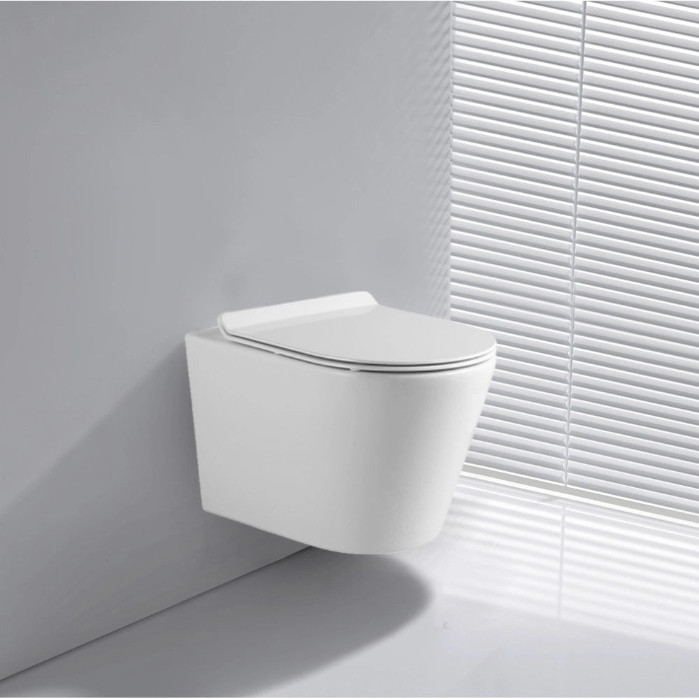 WC Sospeso Rimless YJ-2392 in Ceramica Bianco Lucido dal Design Moderno