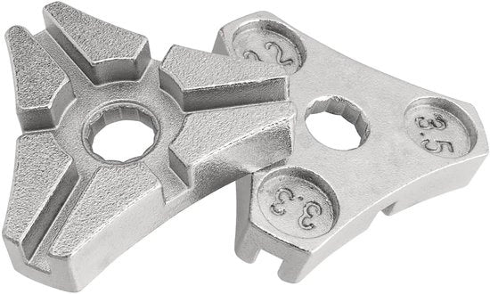 Kit per fori di bicicletta a 6 vie - Carbonio acciaio - per tubi da 3.2/3.3/3.5mm - leggero - formato compattibile