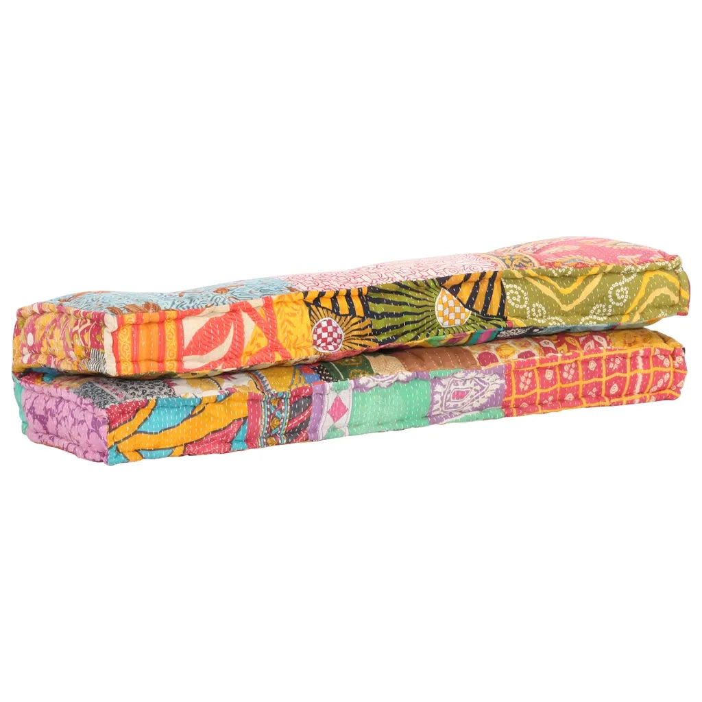 Cuscino per sedie | Cuscino per Divani Pallet Multicolore in Tessuto Patchwork
