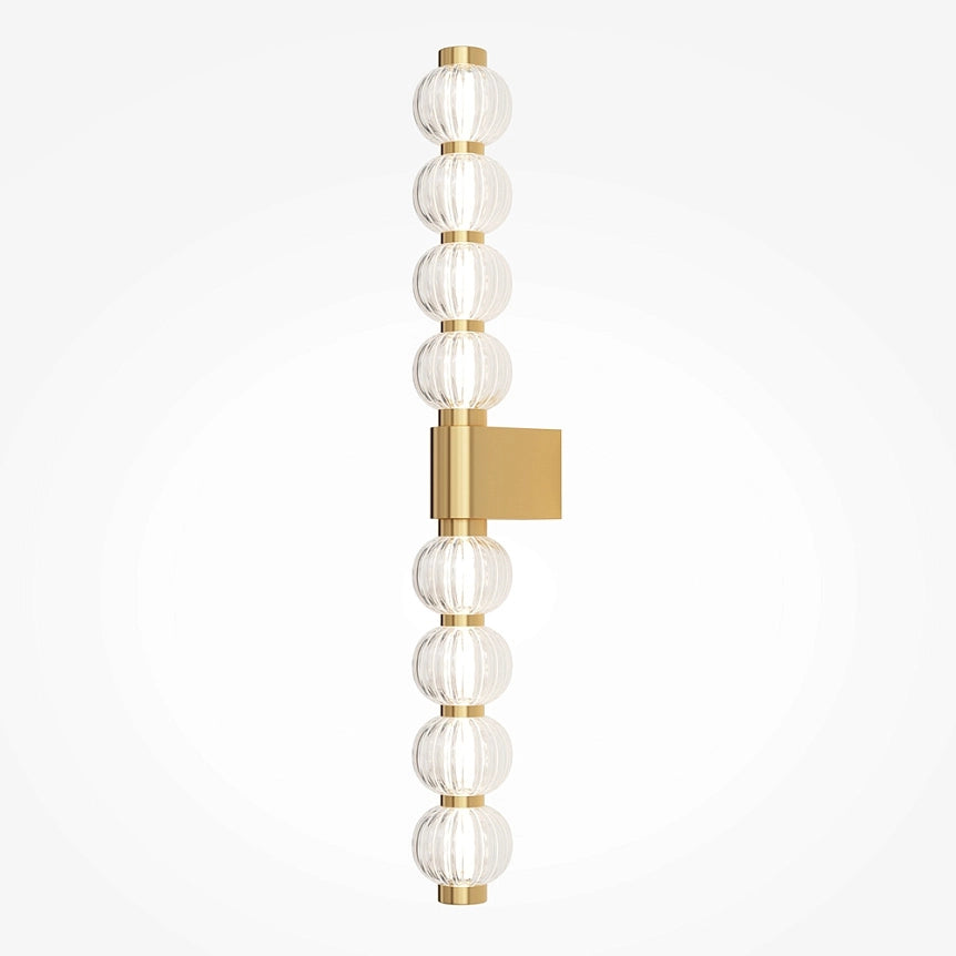Maytoni Applique Moderna Amulet 1 luce LED integrato oro metallo vetro