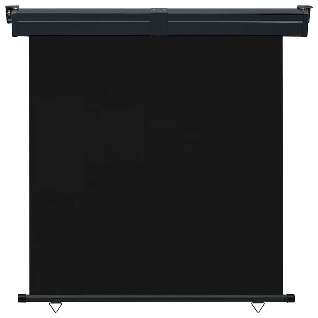 Tendalino Laterale per Balcone-Tenda da Sole Laterale per Patio 175x250 cm Nero