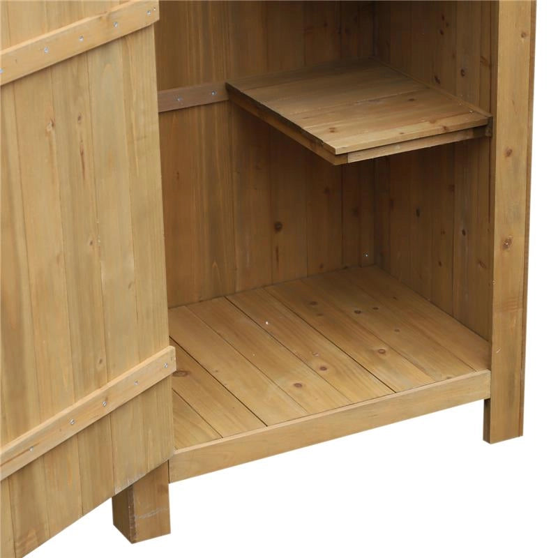 CASETTA PORTA ATTREZZI IN LEGNO IMPERMEABILE 77,5 X 54,2 X 179,5 CM
