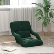 Sedia da Pavimento Verde Scuro 58 x 62 x 58 cm Velluto 42028135