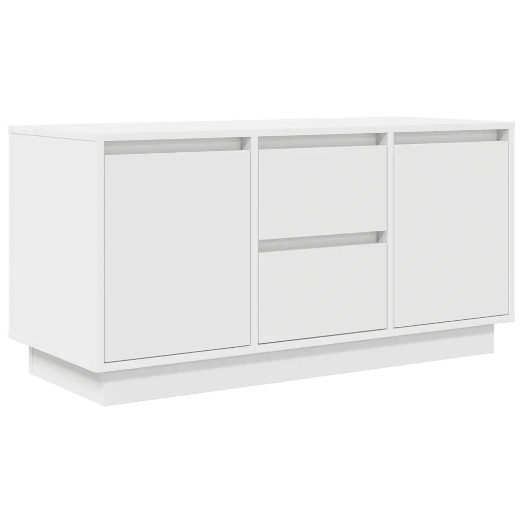 Mobile Porta TV con Luci LED Bianco 100x41x50 cm