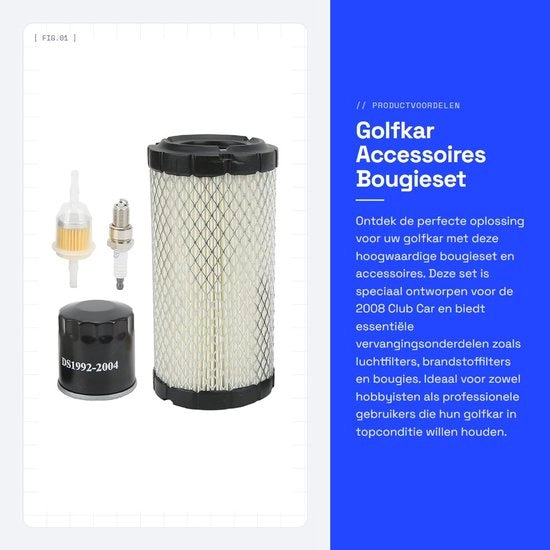 Sostituzione Filtro dell'Accensione 28463G01 - Kit di Filtro dell'Accensione - Filtro dell'Accensione - Accessori per Golf - Filtro dell'Aria - Filtro del Carburante e dell'Olio - Filtro dell'Accensione