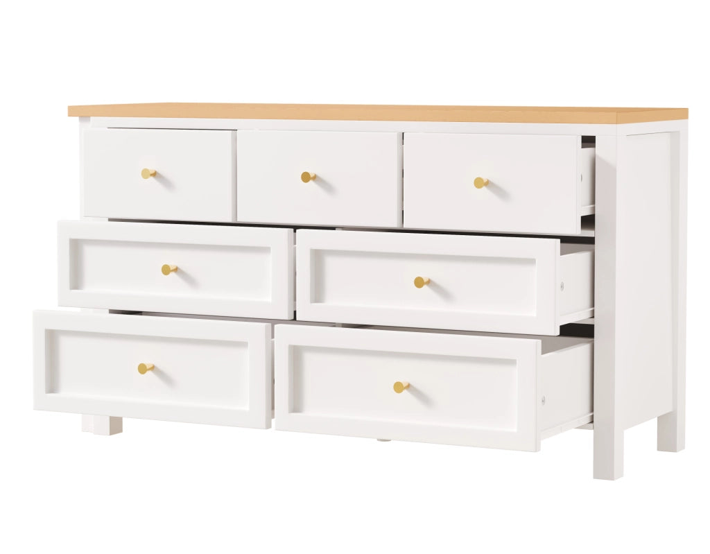 Scrivania girevole con 7 cassetti effetto rovere