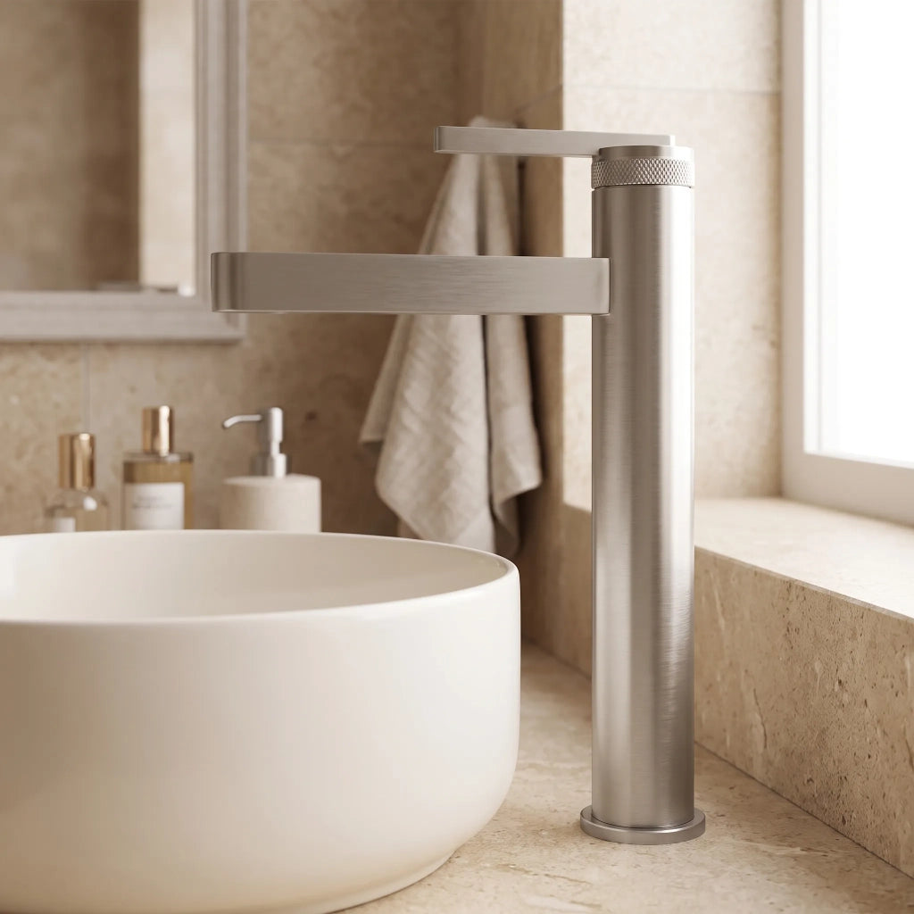 Rubinetto Da Bagno Rea Grace Brush Nickel High