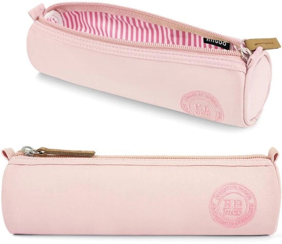 Etui per bambini, portatile organizzatore per scuola e ufficio con chiusura a rittens, custodia rossa per oggetti personali