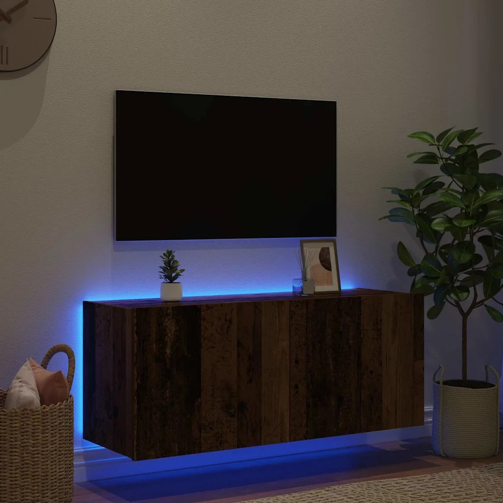 Mobile TV da parete-Mobile TV a Muro-Credenza TV Legno vecchio 100 x 35 x 41 cm
