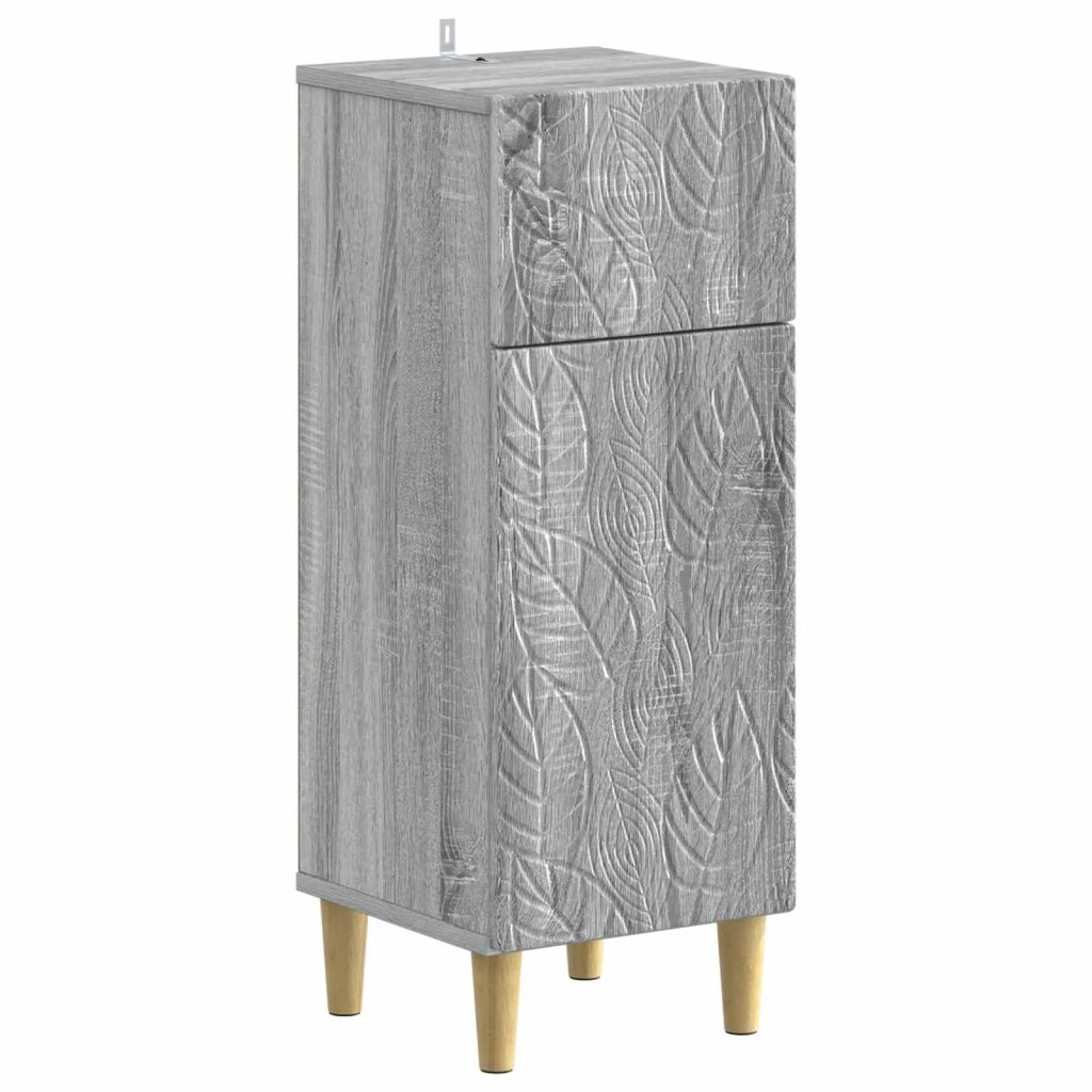 Set di armadietti da bagno in 3 pezzi DELFT Sonoma grigio 3417789