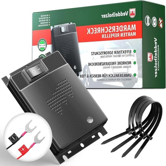 Marterverschrikker effettivo per batterie - gamma di frequenza ultrasuona - protezione marter automatica - motorizzazione - tutti i modelli automobilistici - accessori per auto.