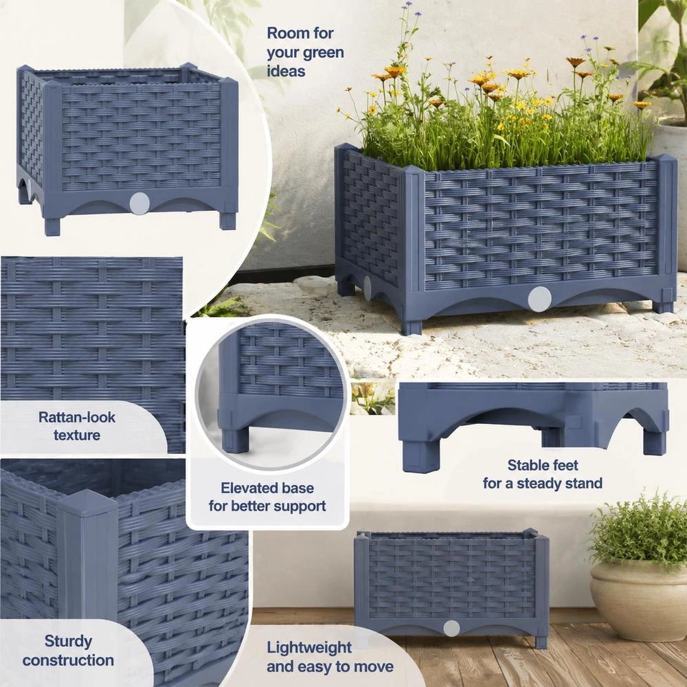 Raised Bed 40x40x23 Cm Polypropylene