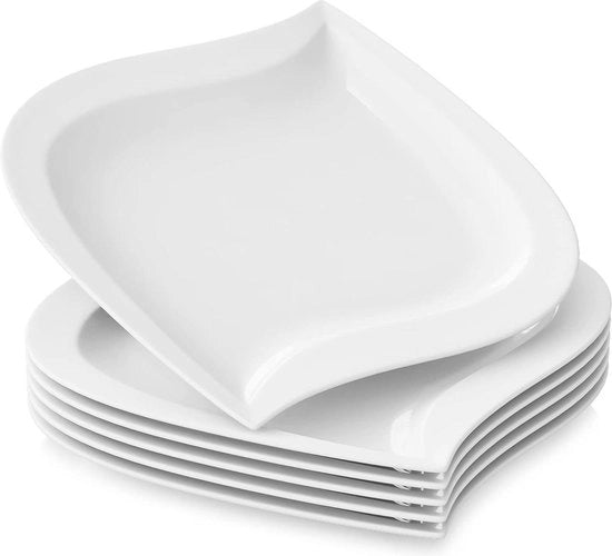 Piatti da tavola in ceramica - Serie Elvira - per 6 persone - set da 6 piatti