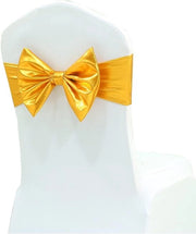 Set di 10 Cinture Spandex per Sedie - Decorazioni per Sedie per Feste e Banchetti