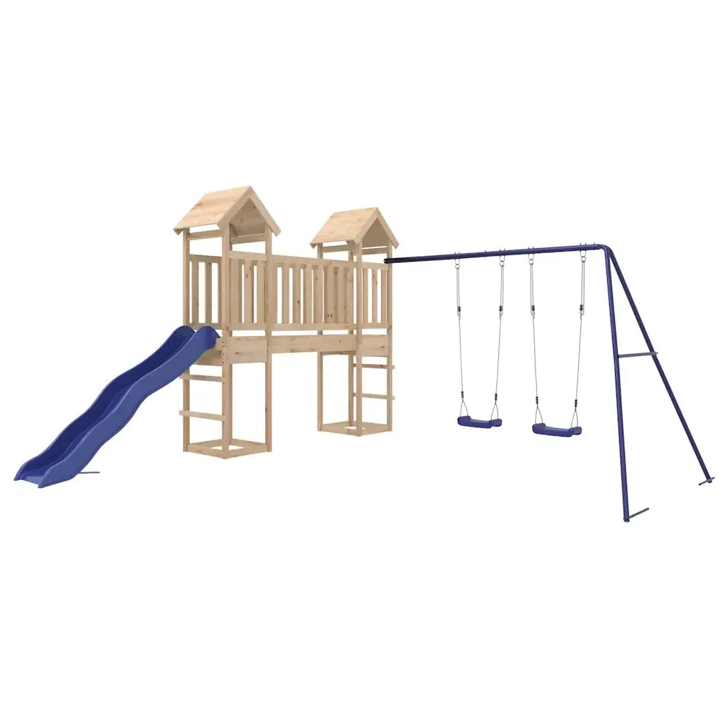 Set da Gioco da Esterno in Legno Massello di Pino 3155825