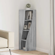 Mobile angolare 32x32x102cm Legno ingegnerizzato Grigio Sonoma 889861