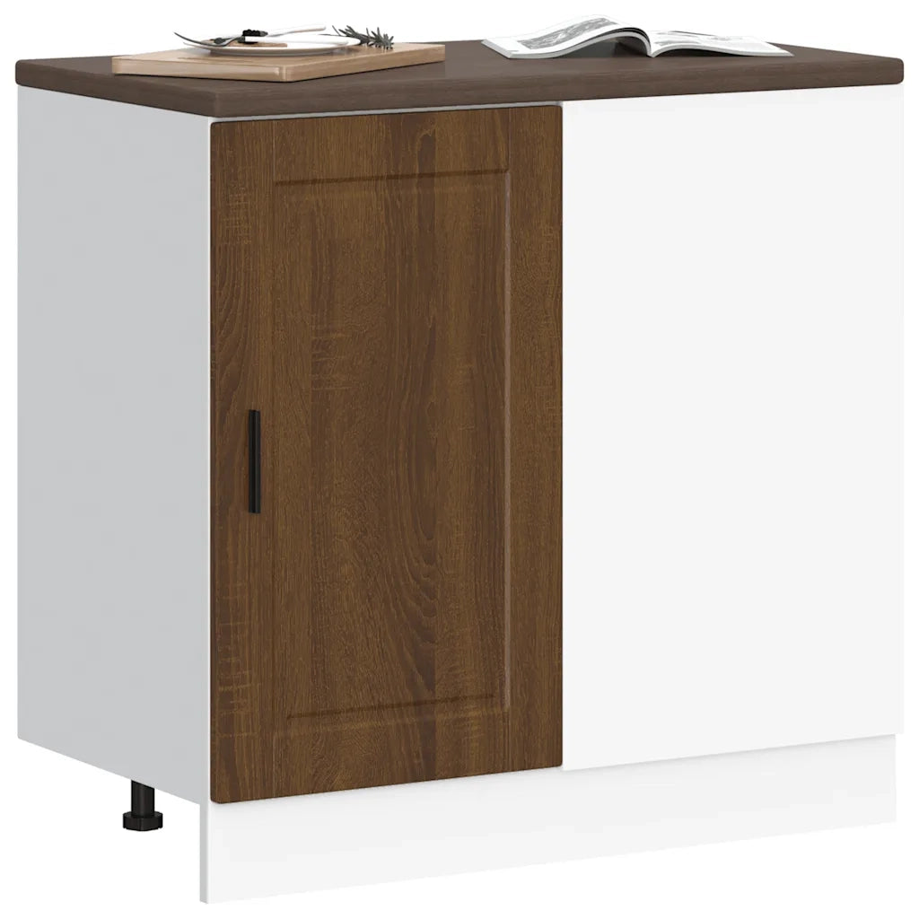 Base da Cucina-Mobile Base da Cucina Porto Rovere Marrone in Legno Multistrato 889554
