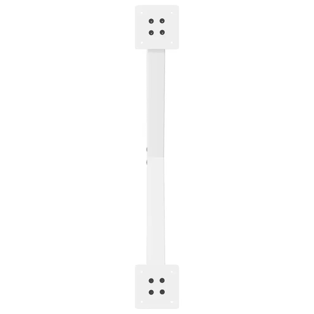 Gambe per tavolo da pranzo a forma di X 2 pz bianche 70x(72-73) cm in acciaio 4012917