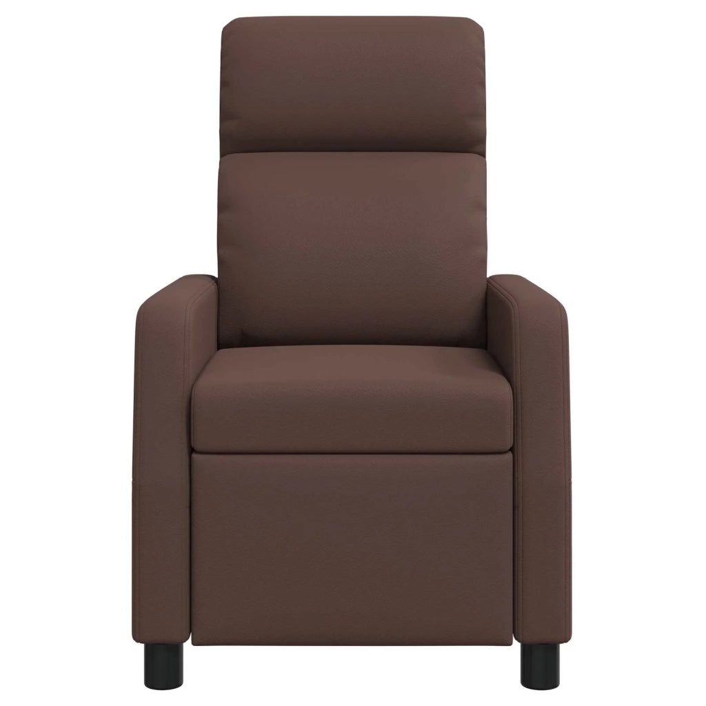 Divano Sedia-Poltrona reclinabile Marrone Similpelle 252929