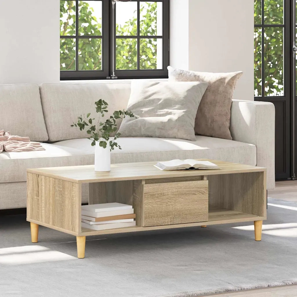 Tavolino da salotto Rovere Sonoma 102 x 55 x 35 cm 876191