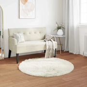 Tappeto in finta TAFALLA Bianco Ø 100 cm Poliestere 42021470