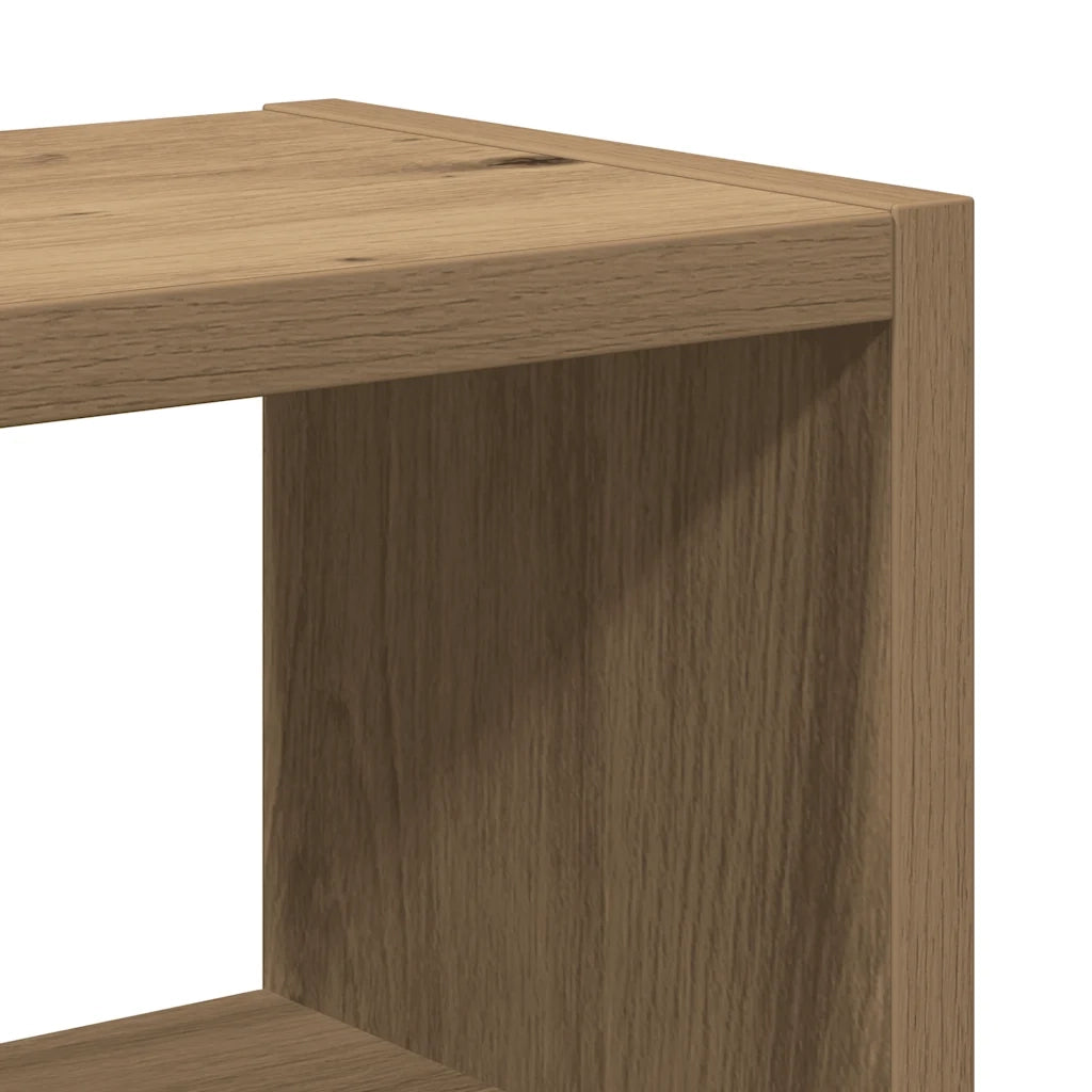 Scaffale a Parete Rovere Artigianale 45x16x45 cm in Truciolato
