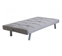 Divano Letto Aaron 178x80x71 cm in Tessuto Grigio
