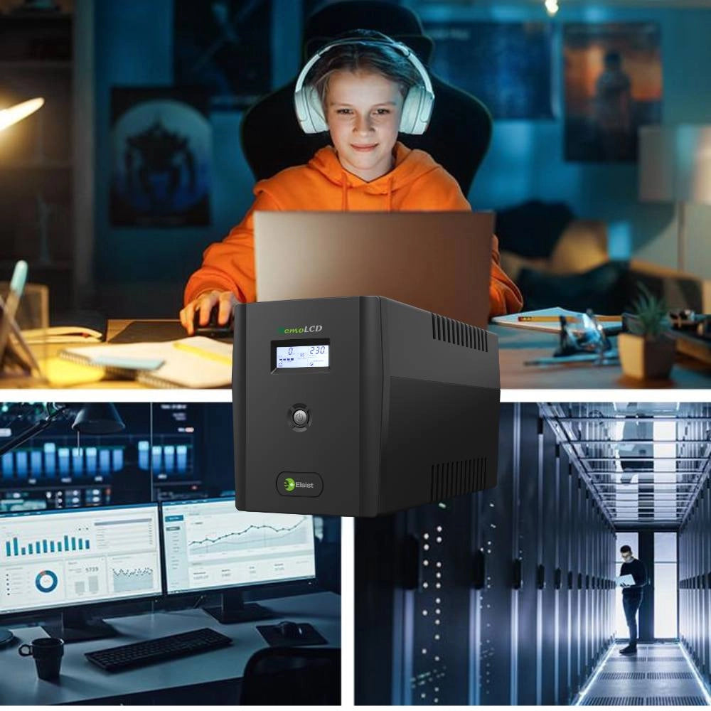 Gruppo di continuità line interactive nemolcd ups 200 2000va 900w con display led