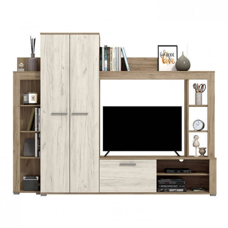 11008878 SOGGIORNO TALIN ROVERE GRIGIO E ROVERE BIANCO