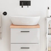 Piano Bagno Marrone 40x40x(2-4) cm Legno Massello Trattato 3156093