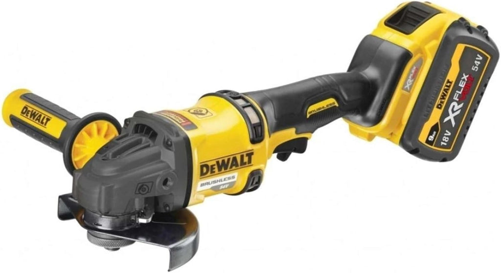 DCG418X2-QW smerigliatrice angolare 125mm 54V FV 2x9Ah Nero Giallo