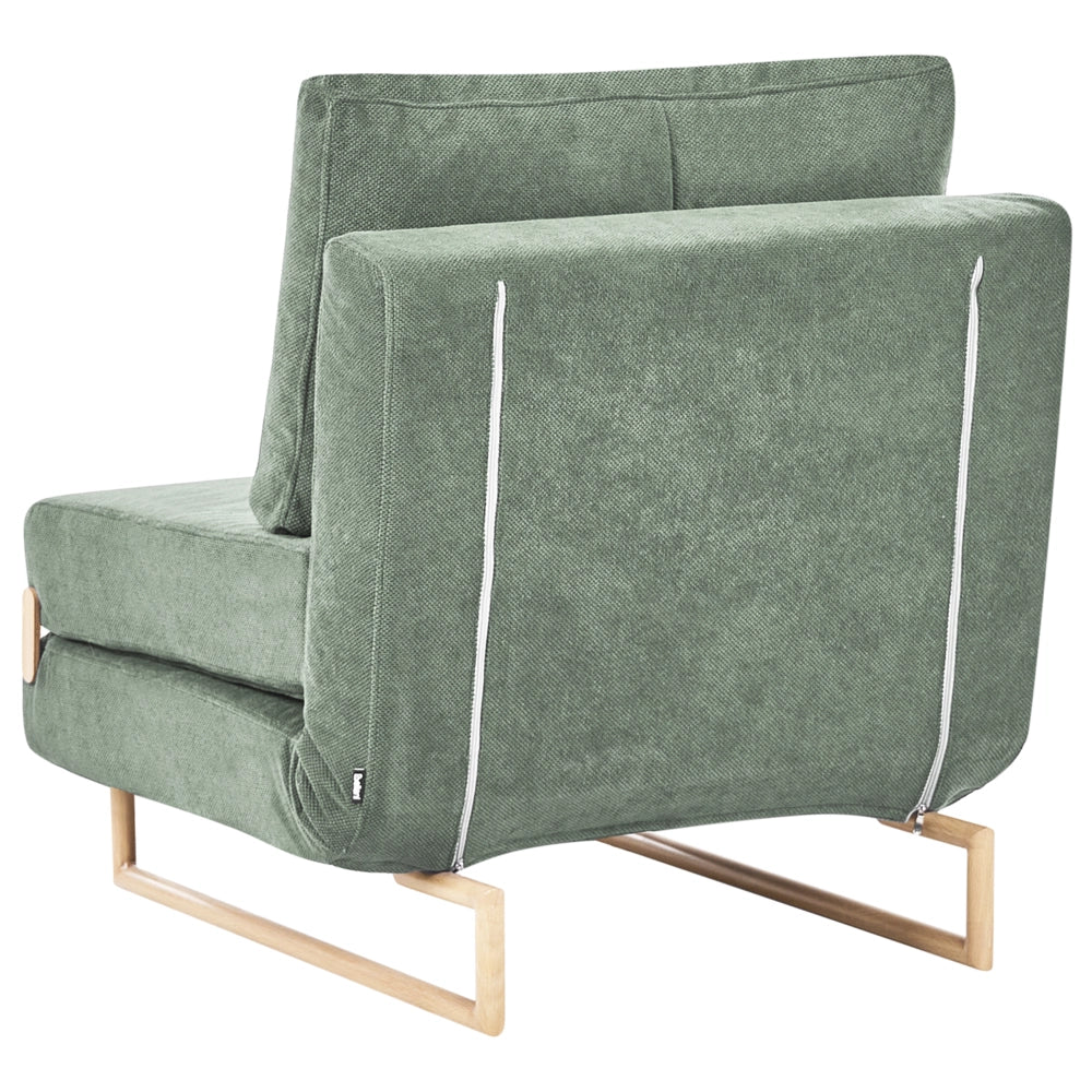 Divano letto singolo per 1 persona Pieghevole verde chiaro pieghevole camera ospiti