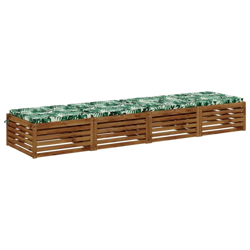 Cuscini per Sedia in 4 Pezzi SOEST 4 pz 100% Poliestere 945038