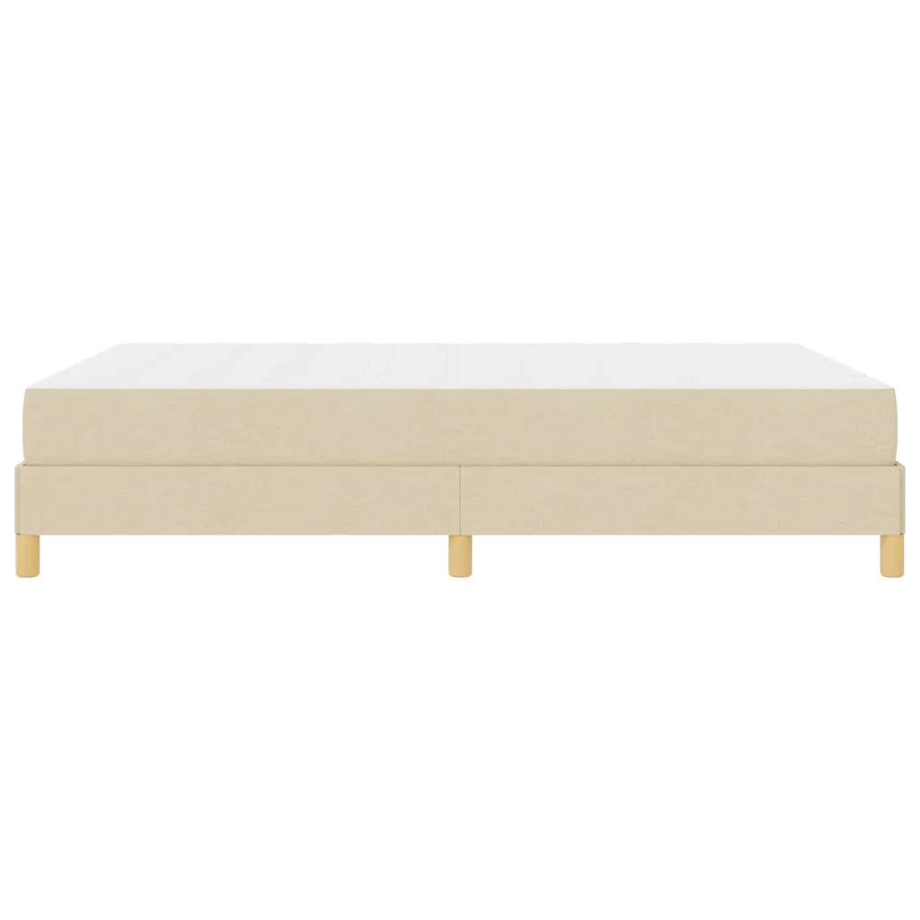 vidaXL Letto a molle Crema e Marrone 140 x 190 cm