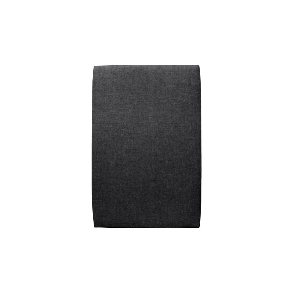 Letto 90x200 cm con testata imbottita - Tessuto Tela opaca