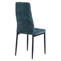 Set 4 Sedie 42x52x98 cm in Tessuto Milano Verdi