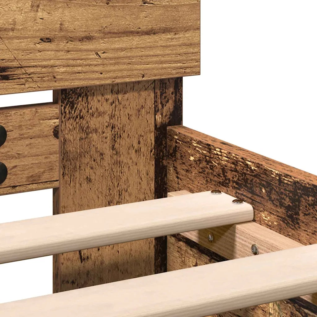 Struttura del letto Legno vecchio 193 x 125 x 70 cm 3376060
