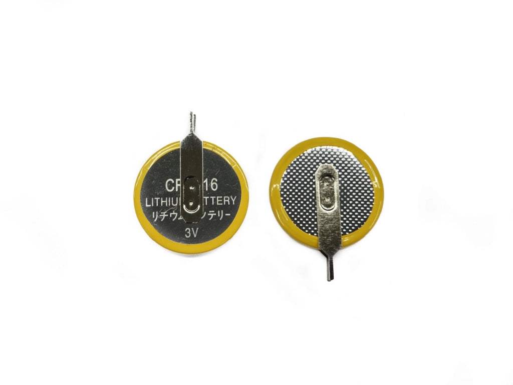 Coppia Batteria Litio Cr2016 pila tampone bios saldare linguette per dispositivi elettronici Pc Notebook