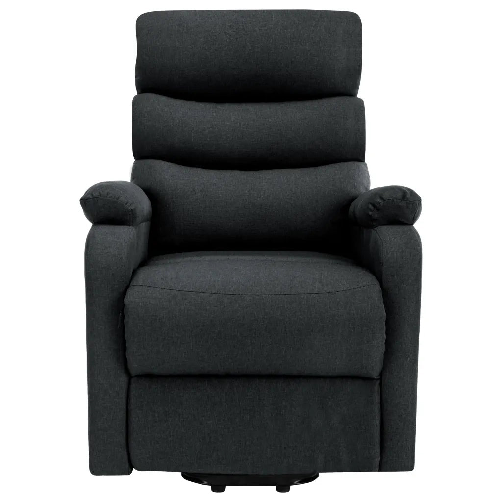 Poltrona Alzapersona Massaggiante in Tessuto Grigio Scuro 321247