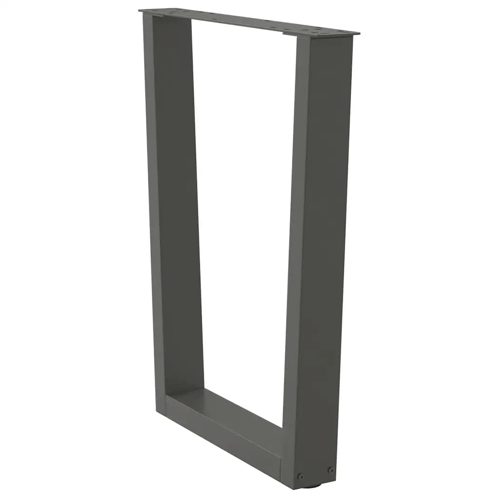 Gambe per tavolo da pranzo a forma di V 2 pz Antracite 70x(72-73,3) cm Acciaio