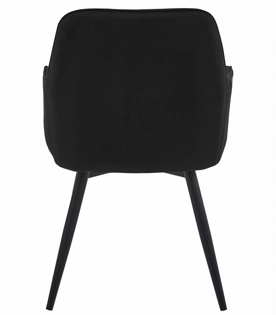 Sedia girevole in velluto VALORA NANA360 - Nero x 2