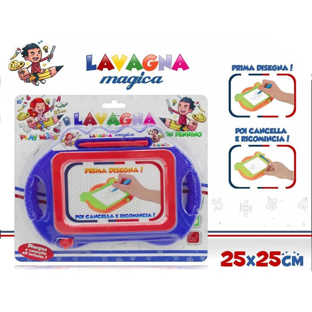 Trade Shop - Lavagna Magica Con Penna Cancellabile Giocattolo Per Bambini Disegna E Cancella -