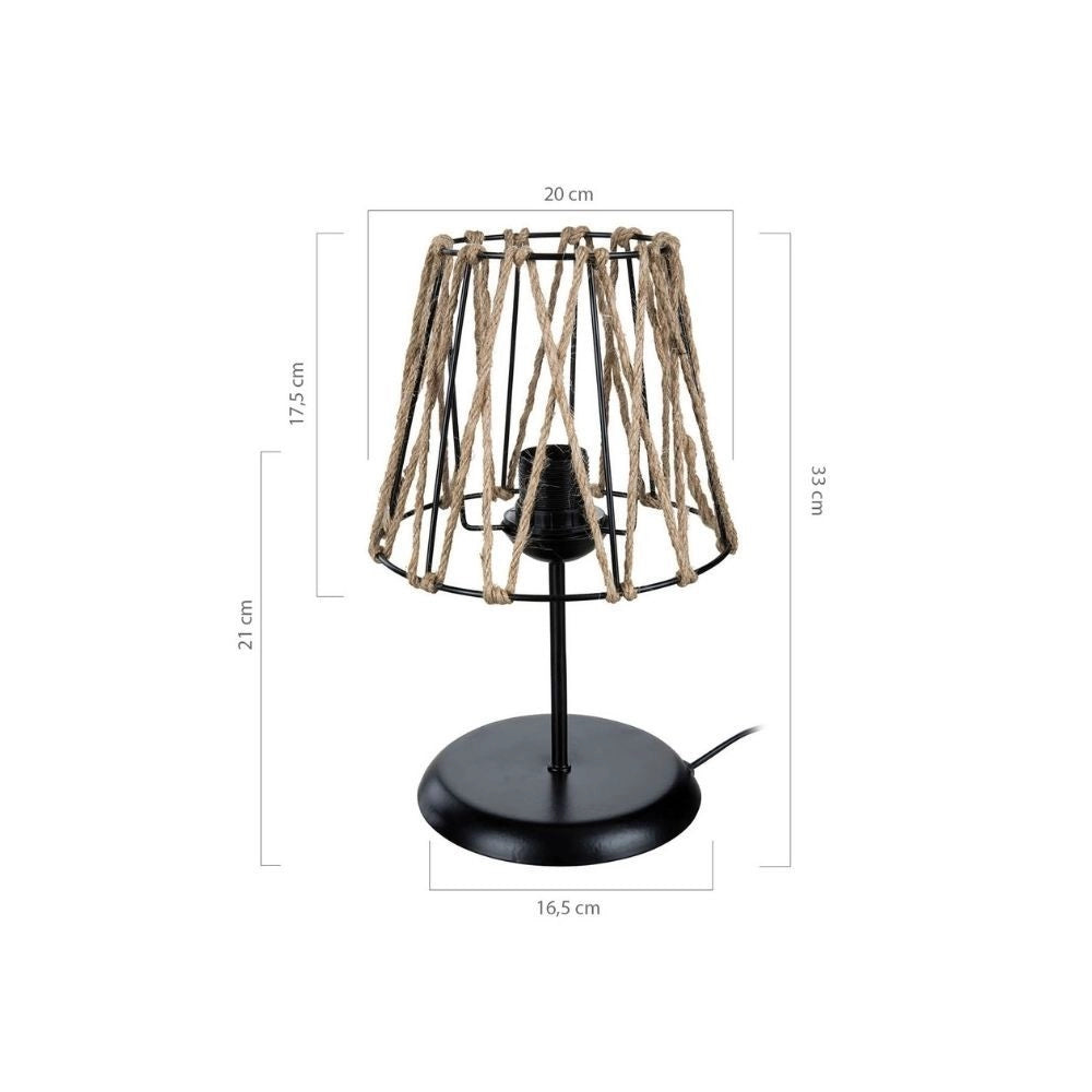 Lampada da tavolo in iuta Evren ASZ1127
