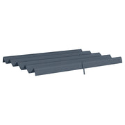 Telo di Ricambio per Pergola da Giardino 286x245 cm in Poliestere Grigio Scuro