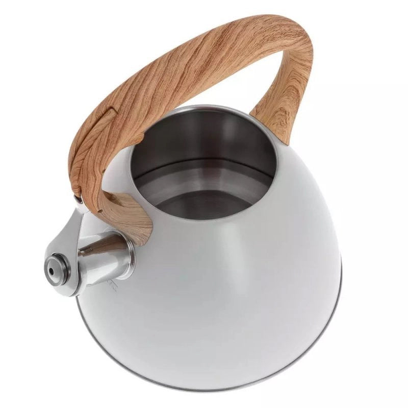 Klausberg KB-7264 Bollitore a fischio in acciaio inossidabile da 3 litri per tutti i fornelli