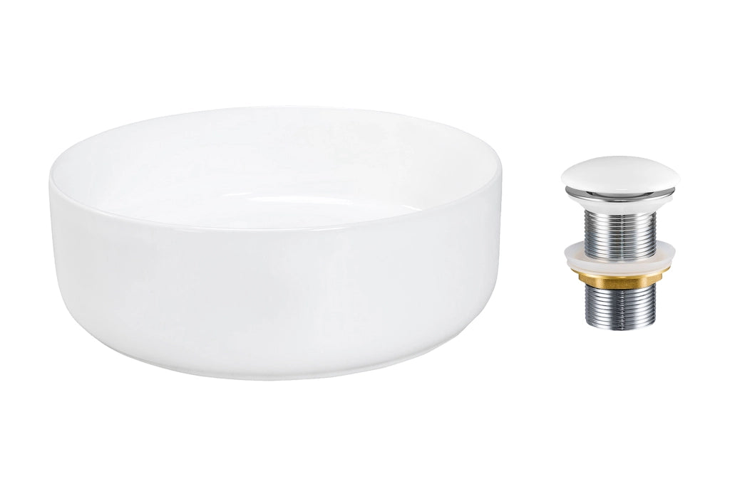 Set lavabo con tappo click-clack Lavabi da appoggio 36 x 1401 x 36 cm