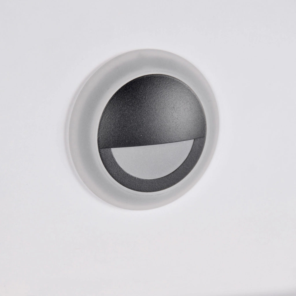 Lampada LED segnapasso tonda 3W 4000K IP44 grafite Polux