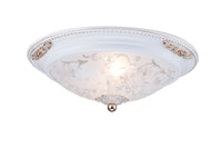 Plafoniera Ceiling & Wall in Metallo Diametrik Bianco con Oro