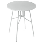 Tavolo da pranzo da giardino in ferro grigio metallo rotondo ø 64 cm Design moderno per esterni