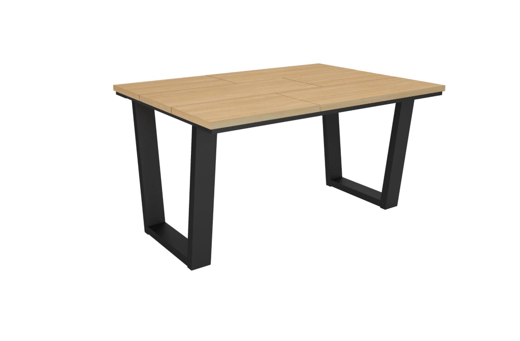 Tavolo da Pranzo, 140x90x74 cm, Per 6 persone, Tavolo Cucina, Rovere soft